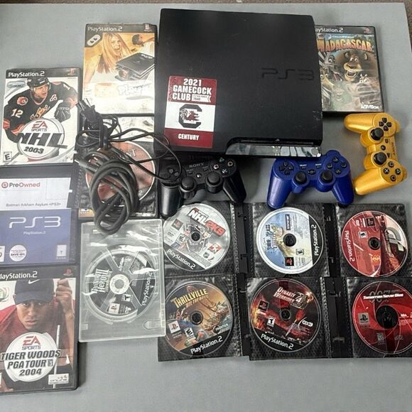 SONY PLAYSTATION 3 Slim August 2010 Bundle PS3 Lot Console + 3 Controllers + 13 - Picture 11 of 11